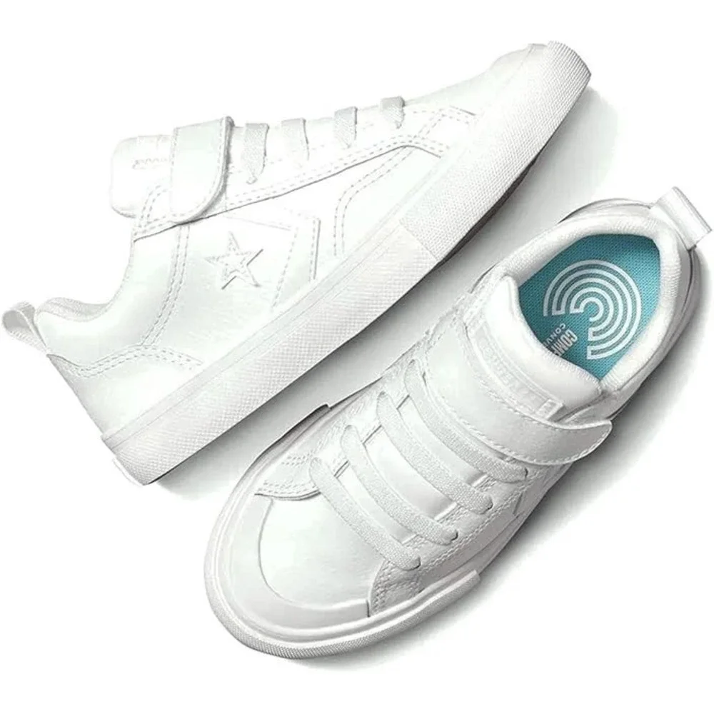 Converse Pro Blaze Strap OX Kids Size 3 White NWT Leather Sneakers